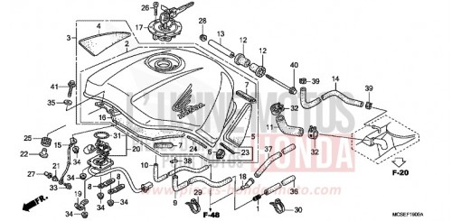 FUEL TANK ST1300AE de 2014